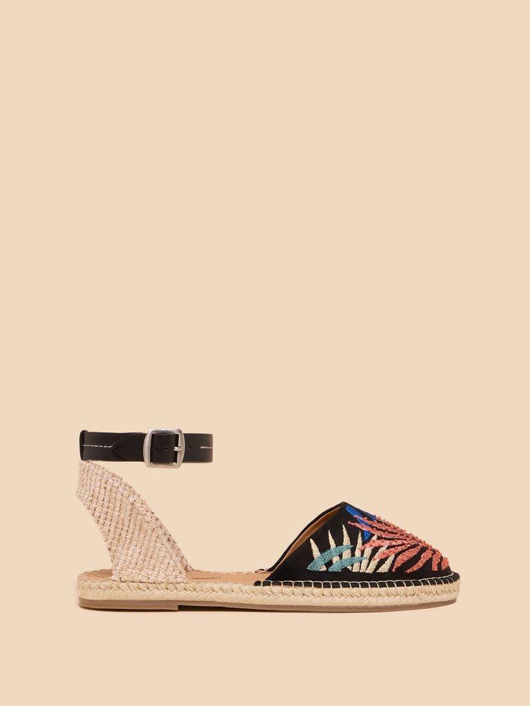 Honeysuckle Leaf Espadrille in BLK MLT - LIFESTYLE