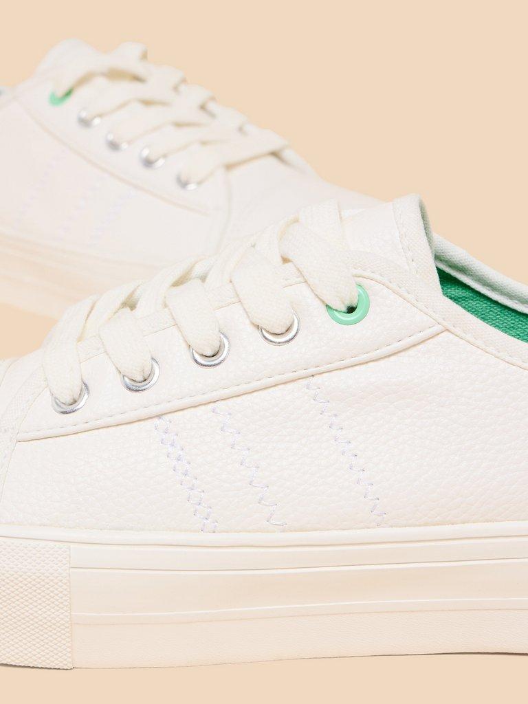 Pippa Trainer Flatform in NAT WHITE - FLAT BACK