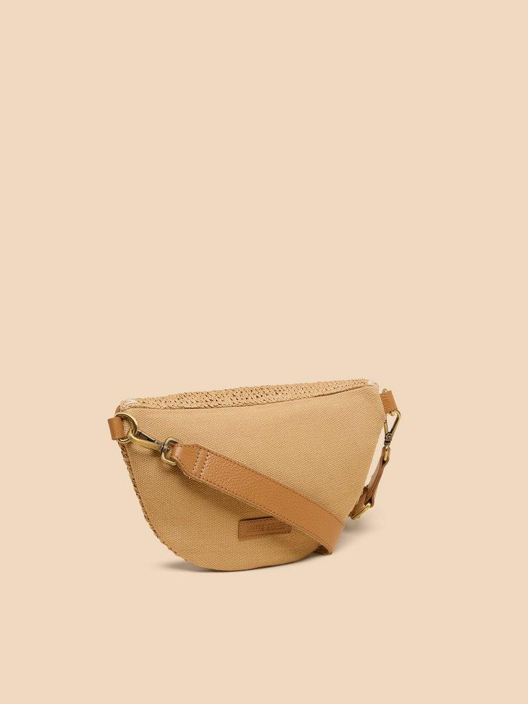 Sebby Mini Raffia Sling Bag in LIGHT NATURAL | White Stuff