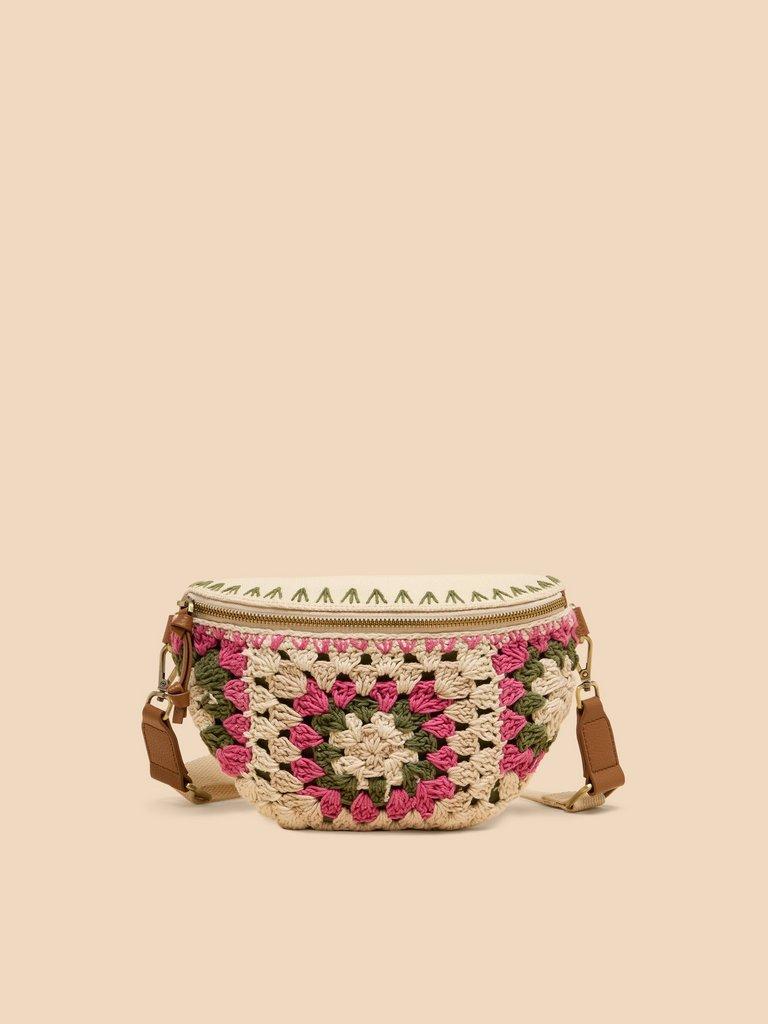 Sebby Mini Crochet Sling Bag in NAT MLT - LIFESTYLE