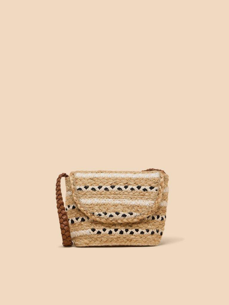 Demi Jute Mini Crossbody in NAT MLT - LIFESTYLE