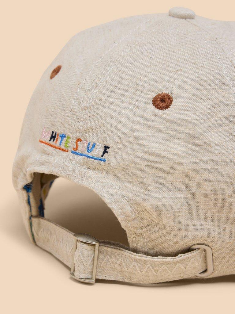 Baseball Cap in LGT NAT - FLAT DETAIL