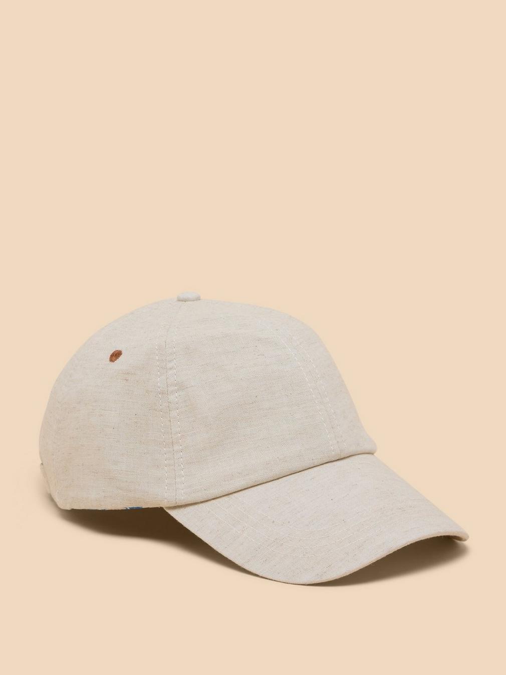 Baseball Cap in LGT NAT - FLAT FRONT