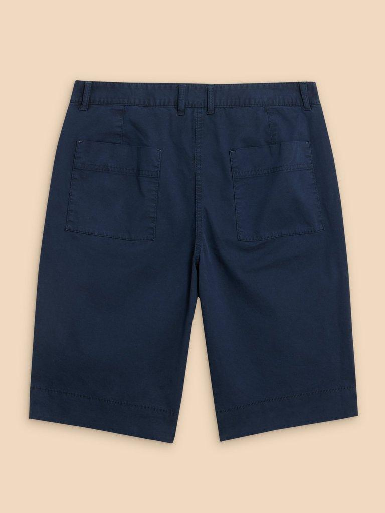 Hayley Organic Cotton Shorts in DARK NAVY - FLAT BACK