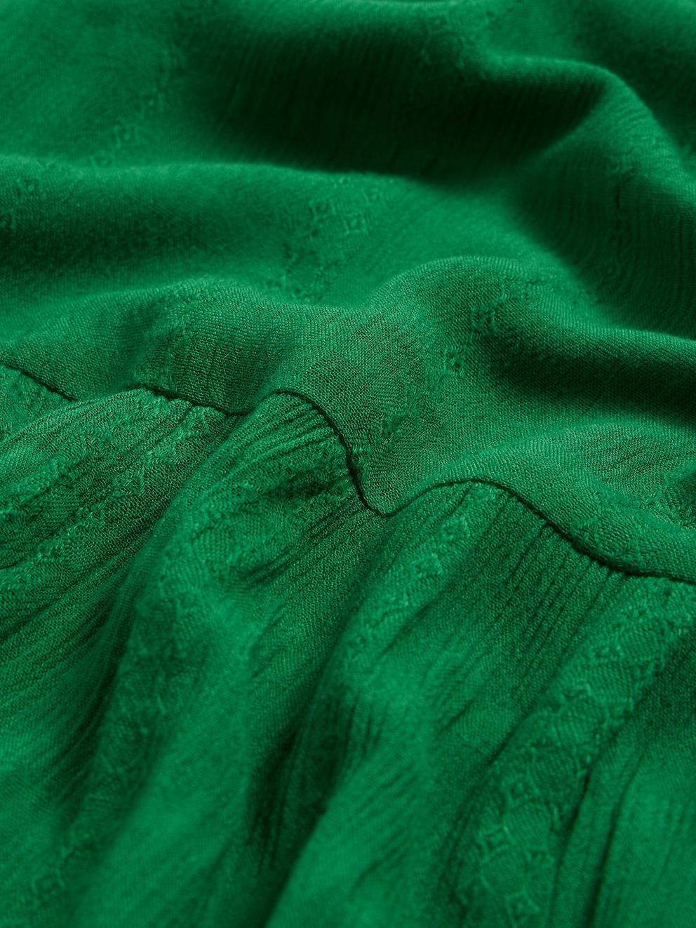 Phoebe Skirt Maxi in BRT GREEN - FLAT DETAIL