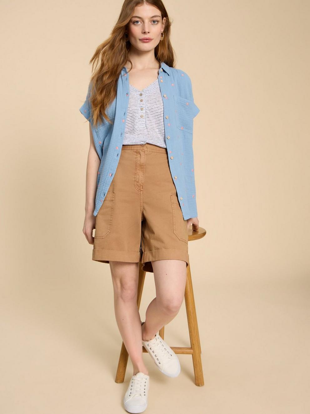 Carlie Cargo Shorts in DK NAT - LIFESTYLE