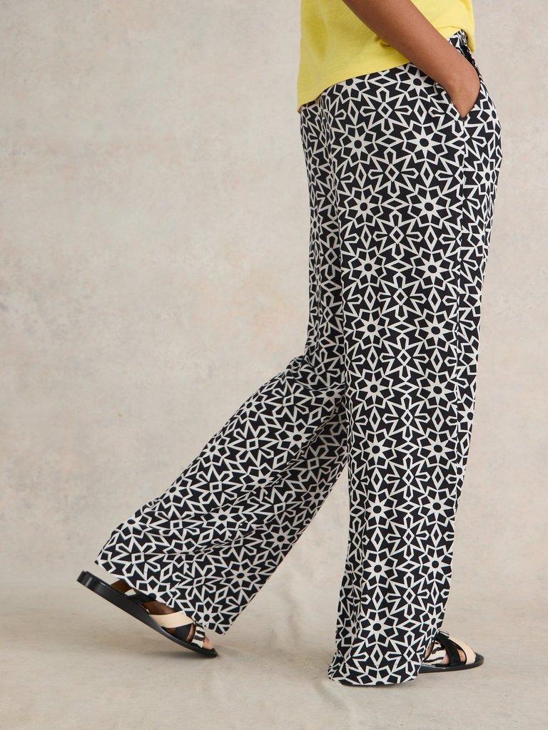 Belle Crinkle Wide Leg Trouser