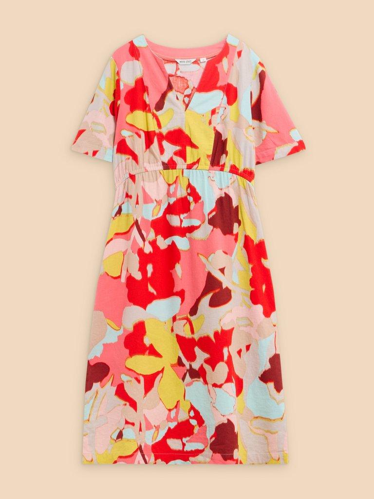 Jamie Linen Blend Dress in ORANGE PR - FLAT FRONT