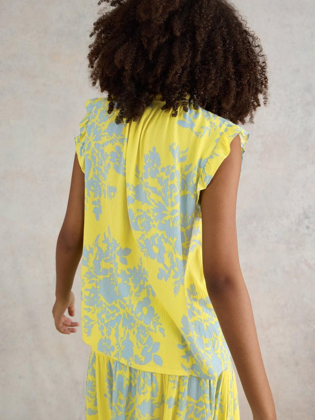 Florence Eco Vero Vest in YELLOW PR - MODEL BACK