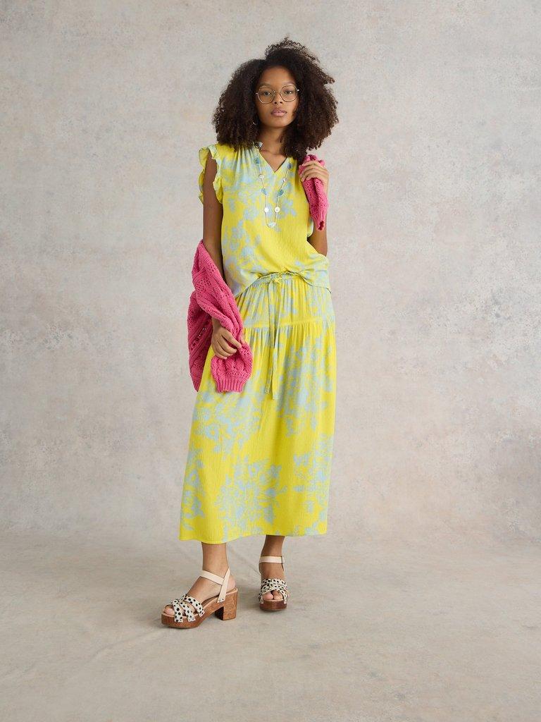 Florence Eco Vero Vest in YELLOW PR - MODEL DETAIL