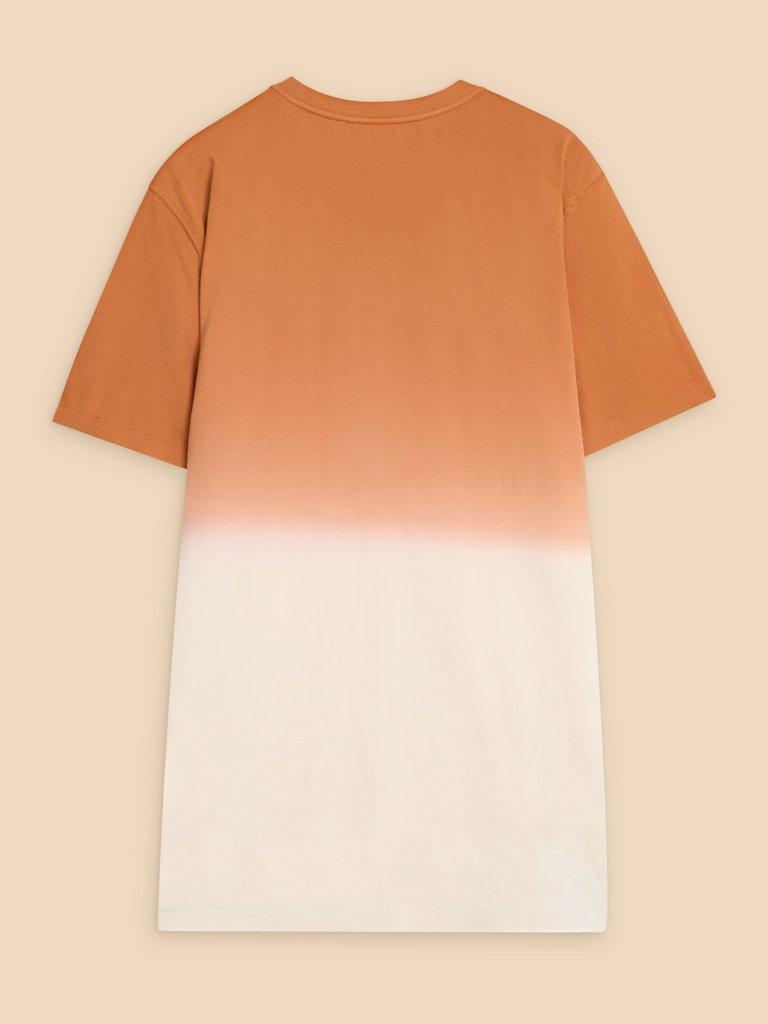 Abersoch Dip Dye SS Tee in ORANGE MLT - FLAT BACK