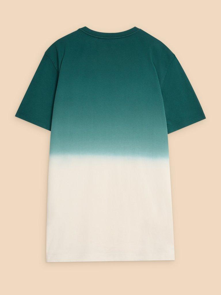 Abersoch Dip Dye SS Tee in TEAL MLT - FLAT BACK