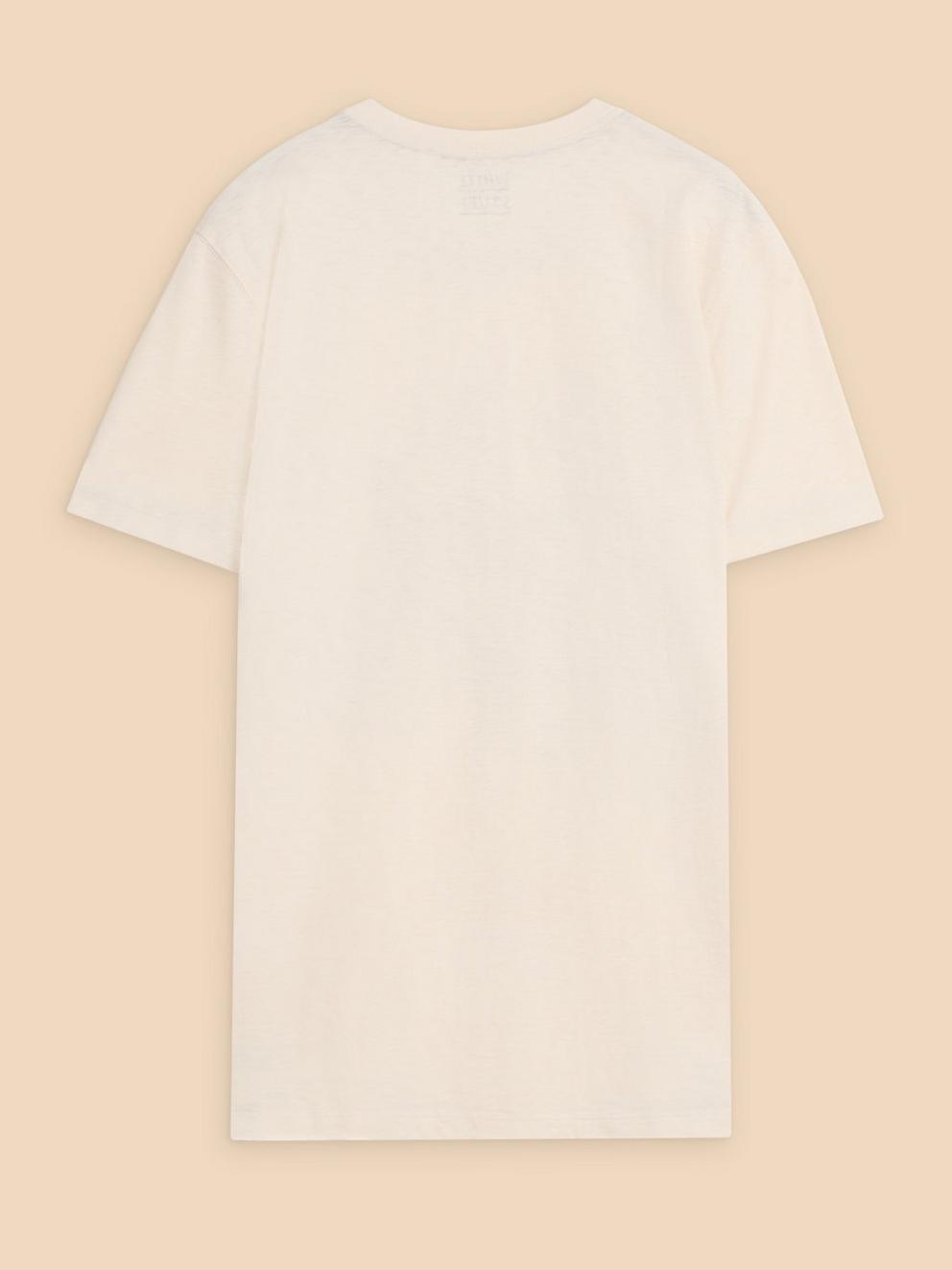 Monkey on a Bike Graphic Tee in WHITE PR - FLAT BACK