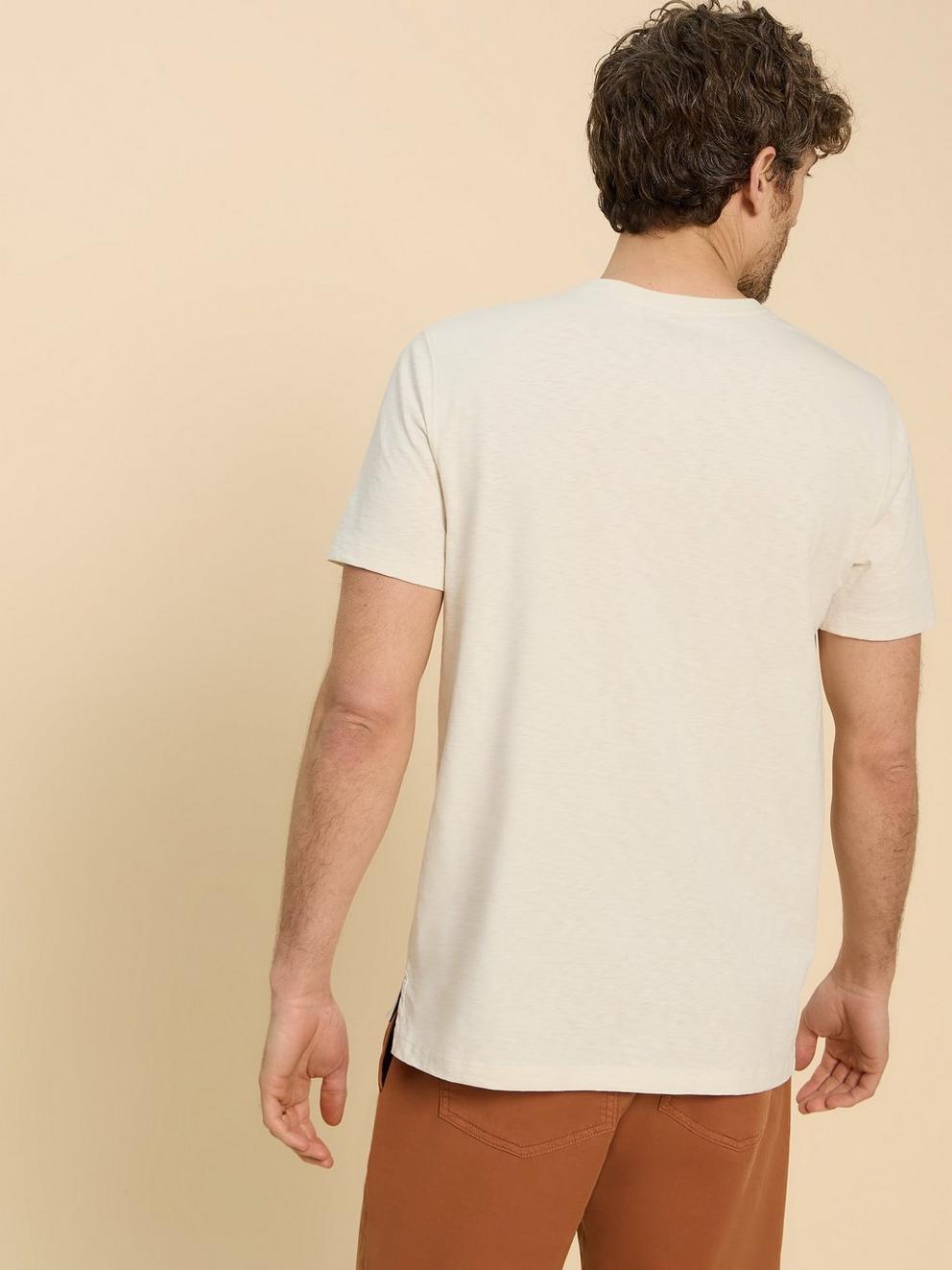 Monkey on a Bike Graphic Tee in WHITE PR - MODEL BACK