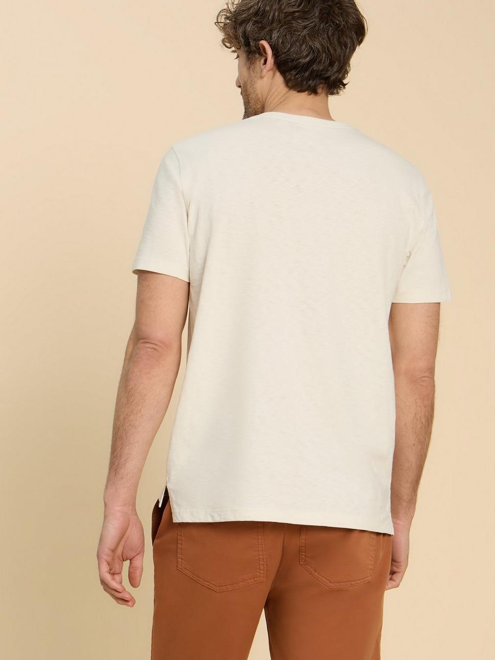 Morocco Graphic Tee in WHITE PR - MODEL BACK