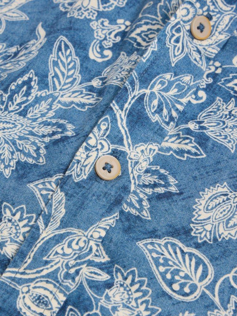 Paisley Printed Shirt in BLUE PR - FLAT DETAIL