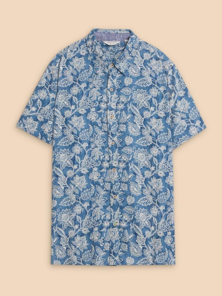 Paisley Printed Shirt in BLUE PR - FLAT FRONT
