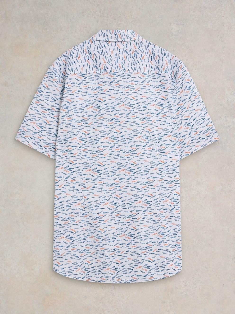 Shoal Printed Shirt in WHITE MLT - FLAT BACK