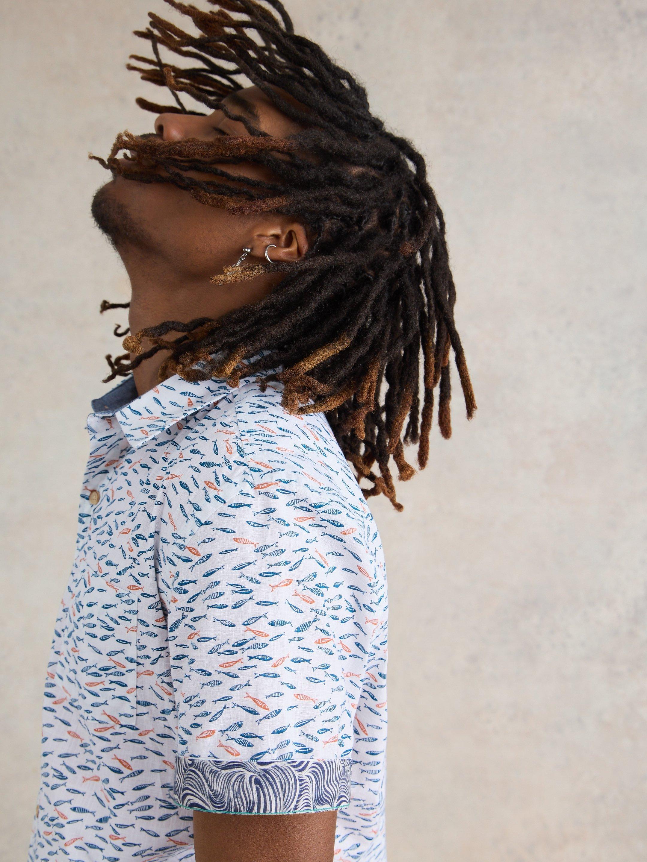 Shoal Printed Shirt in WHITE MLT - LIFESTYLE