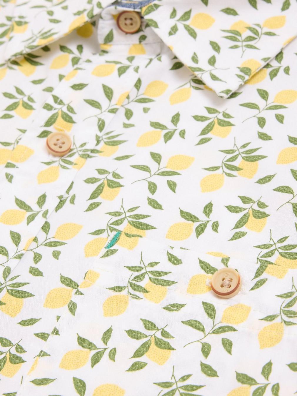 Lemon Printed Shirt in WHITE PR - FLAT DETAIL