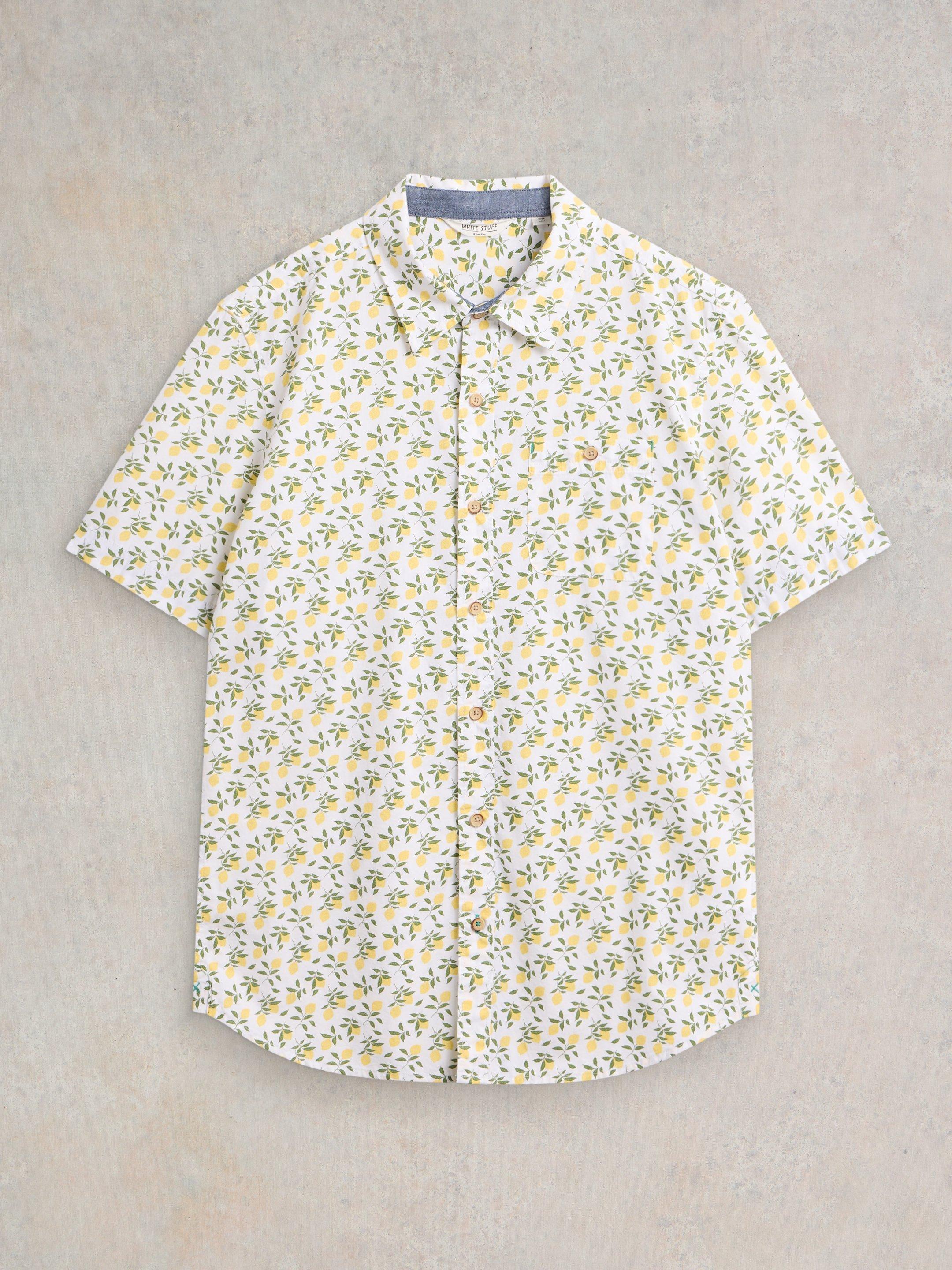 Lemon Printed Shirt in WHITE PR - FLAT FRONT