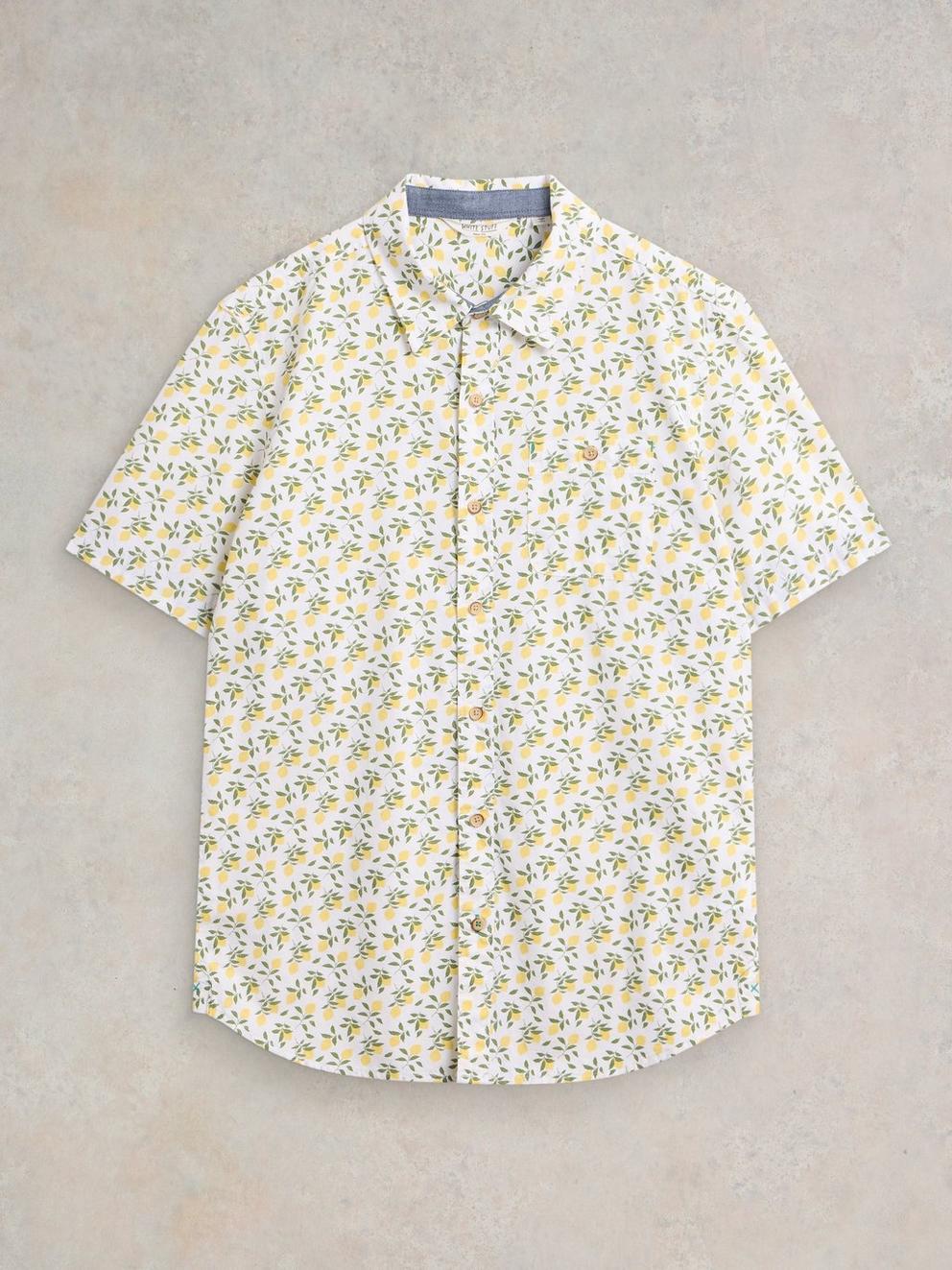 Lemon Printed Shirt in WHITE PR - FLAT FRONT