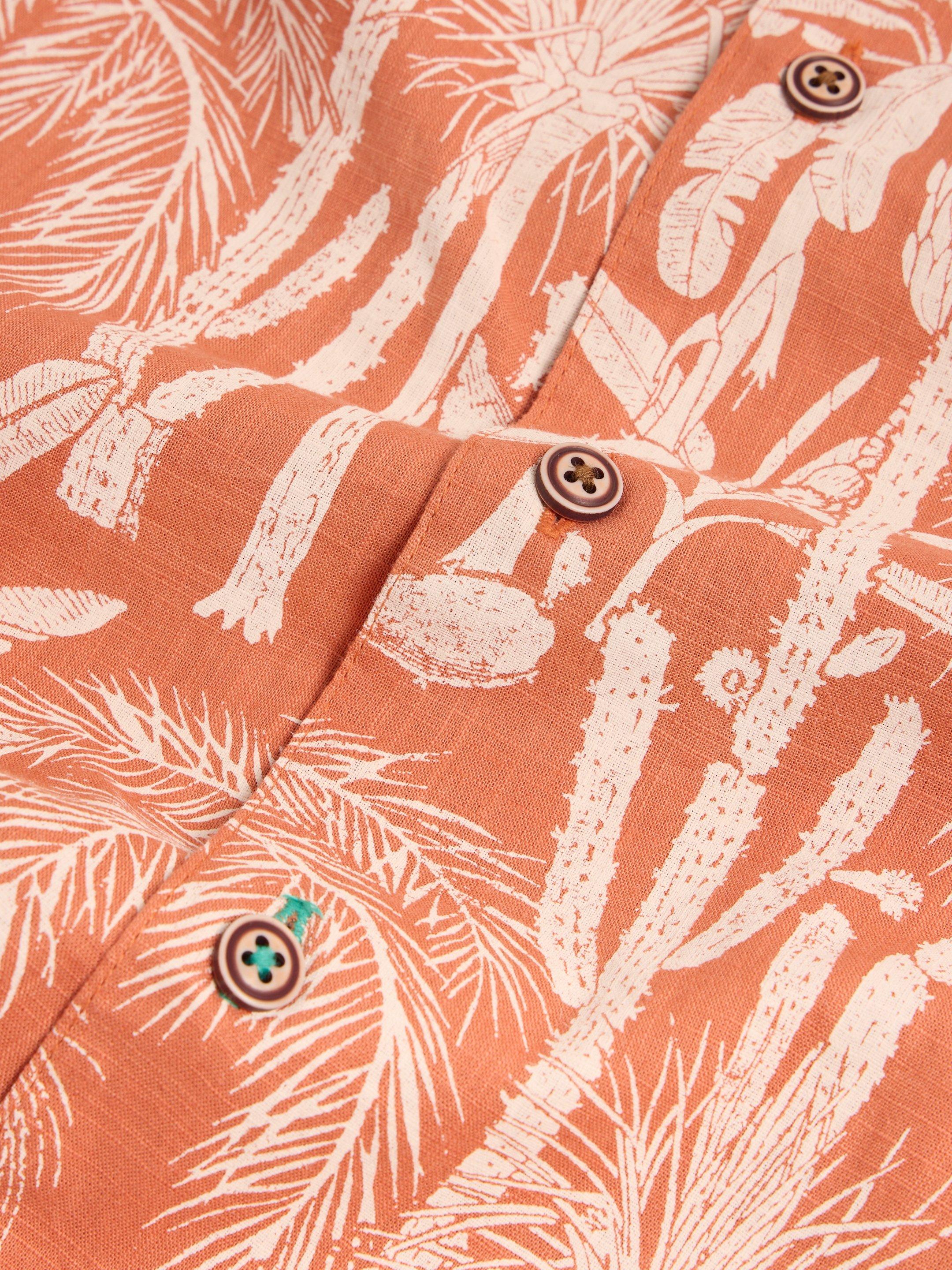 Cactus Printed Shirt in ORANGE PR - FLAT DETAIL