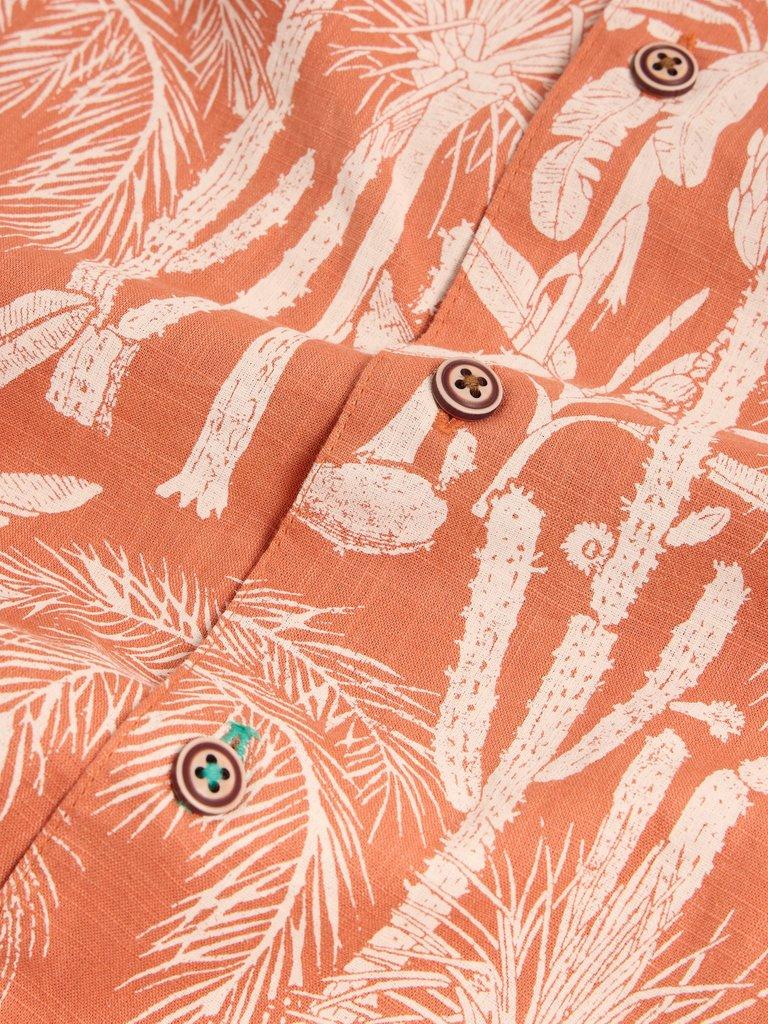 Cactus Printed Shirt in ORANGE PR - FLAT DETAIL