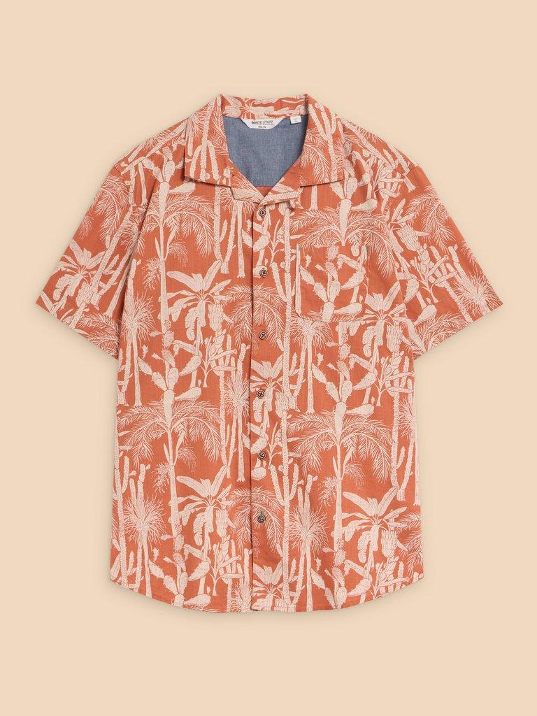 Cactus Printed Shirt in ORANGE PR - FLAT FRONT