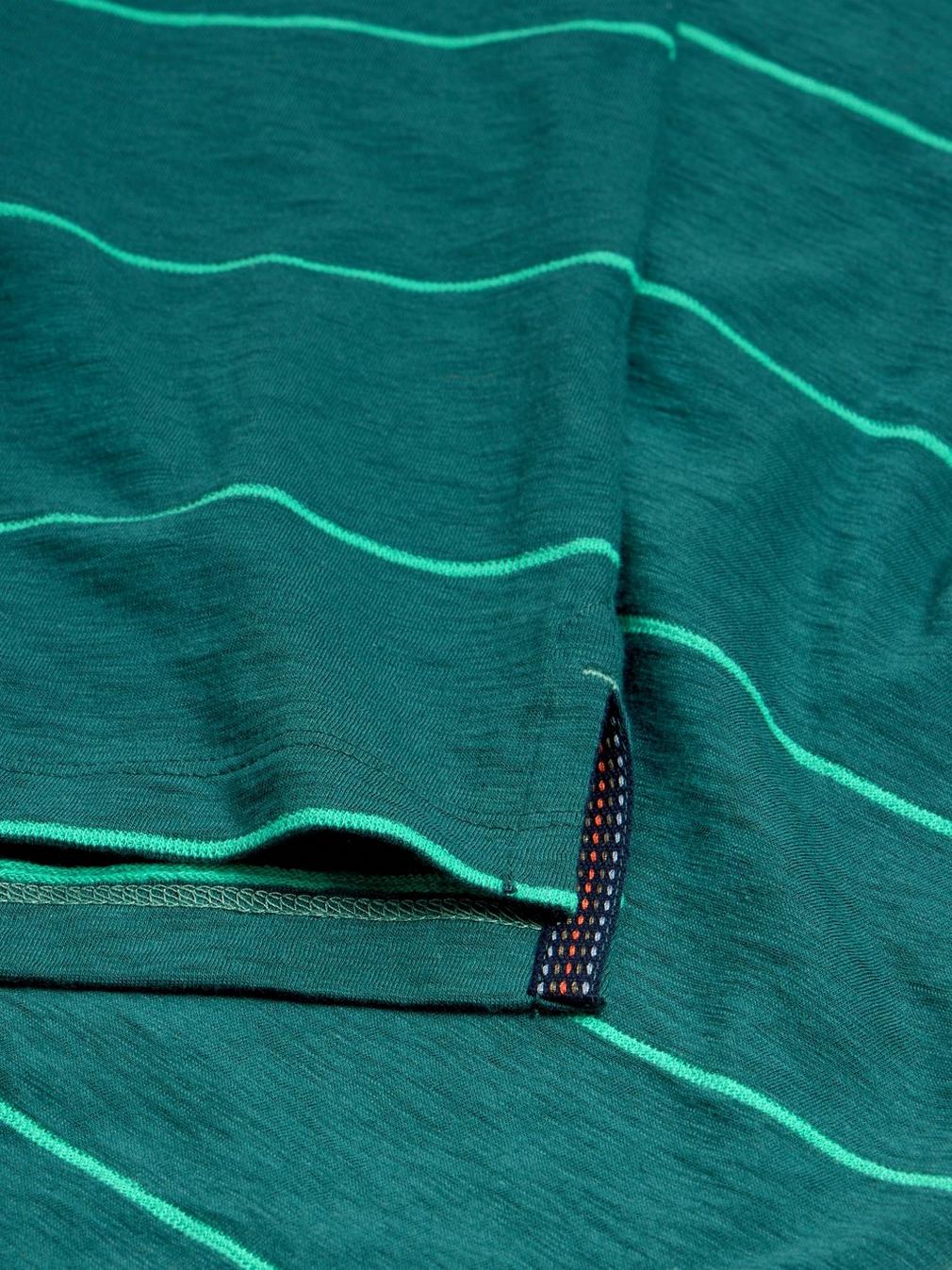 Jacquard Stripe Polo in TEAL MLT - FLAT DETAIL