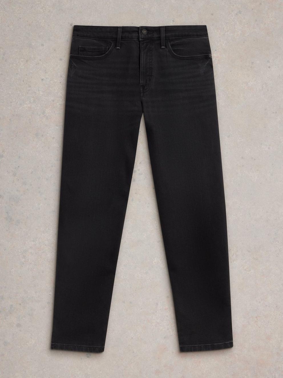 Freya Weekend Jean in WASHED BLK - FLAT FRONT