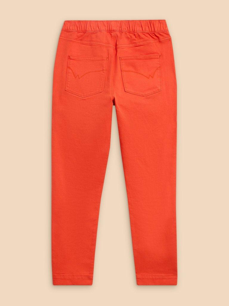 Janey Cotton Cropped Jegging in BRT ORANGE - FLAT BACK