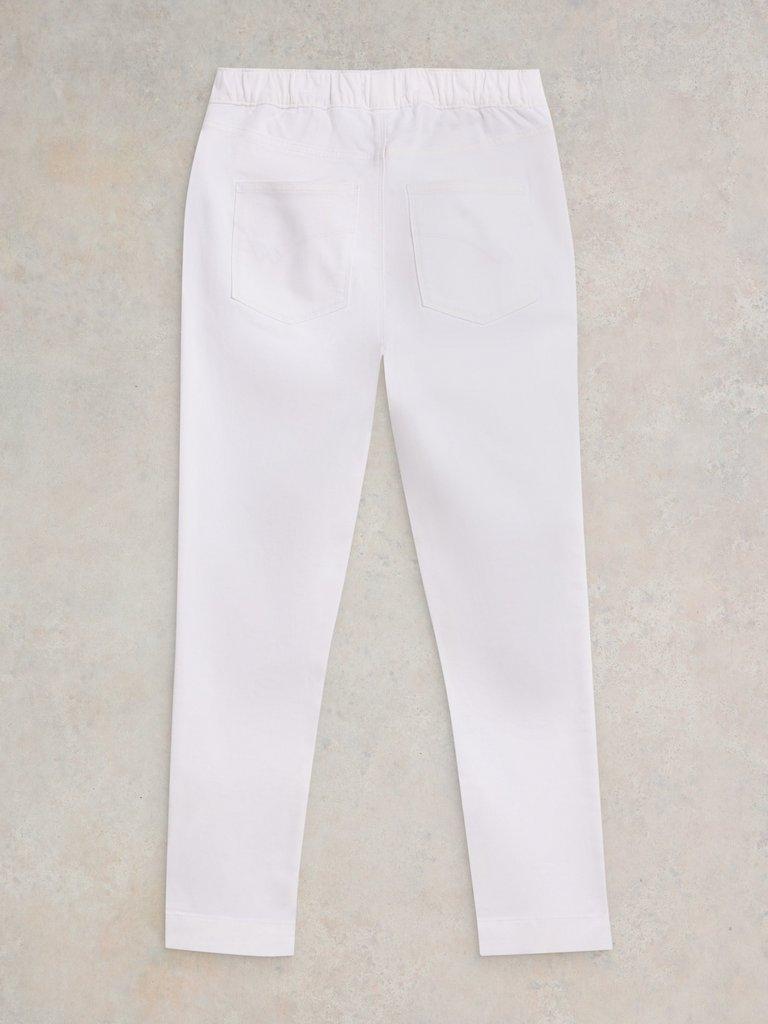 Janey Cotton Cropped Jegging in NAT WHITE - FLAT BACK