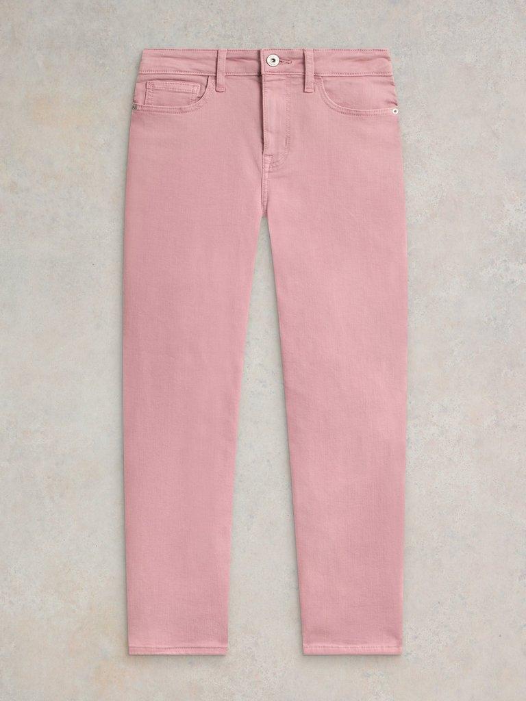 Blake Straight Cropped Jean in DUS PINK - FLAT FRONT
