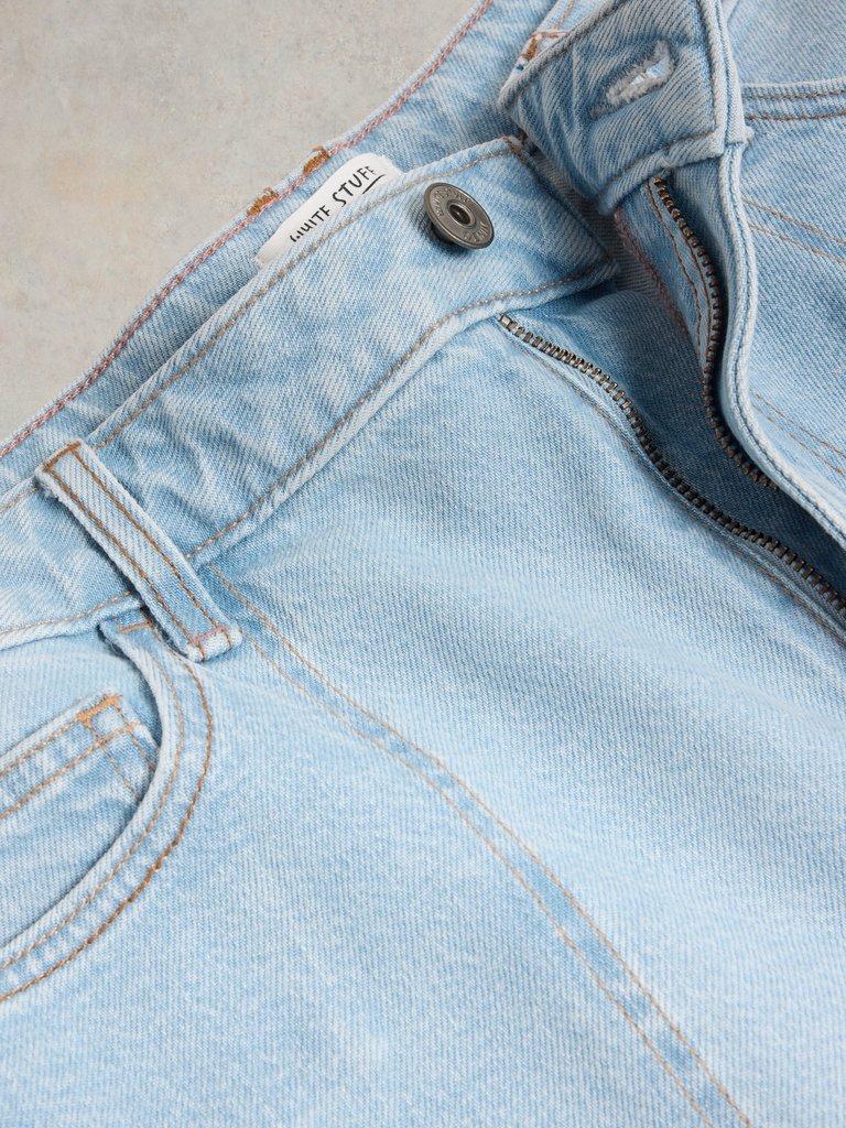 Tia Wide Leg Crop Jean in LGT DENIM - FLAT DETAIL