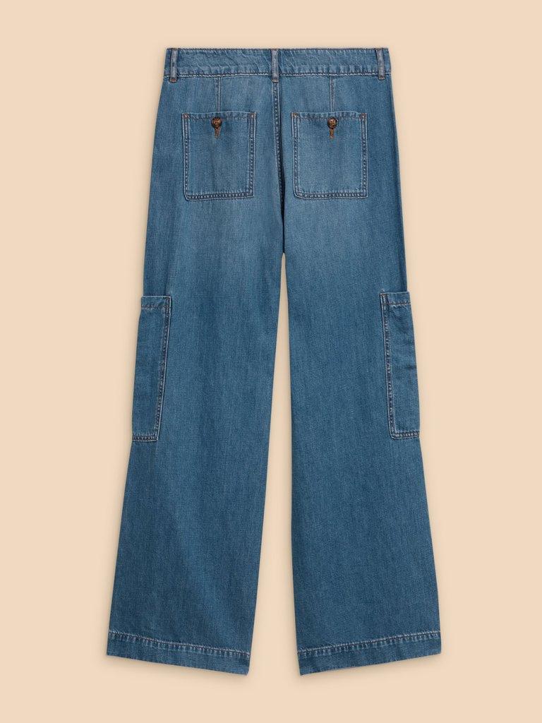 Demi Cargo Jean in LGT DENIM - FLAT BACK