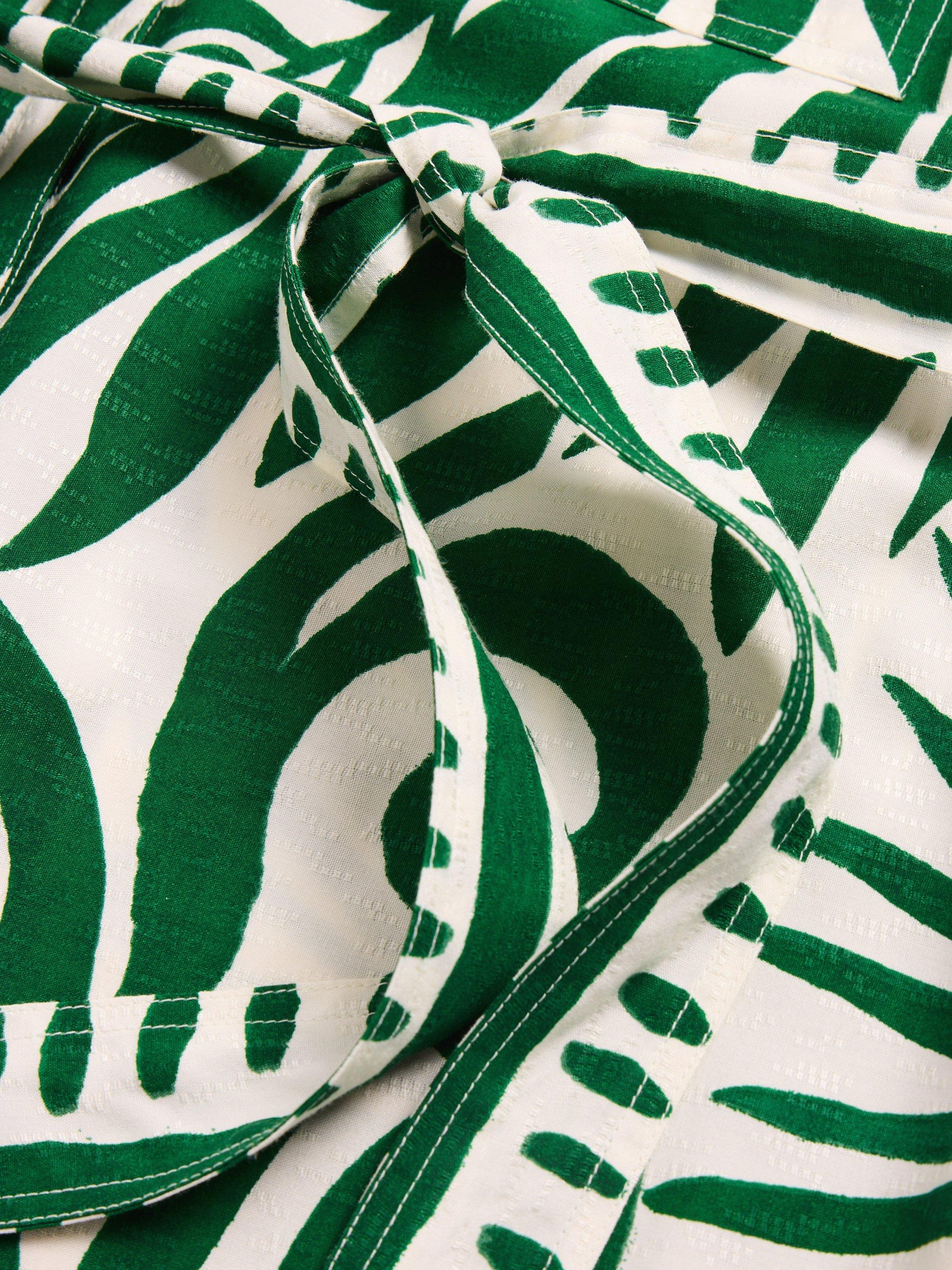 Toni Eco Vero Shirt Dress in GREEN PR - FLAT DETAIL