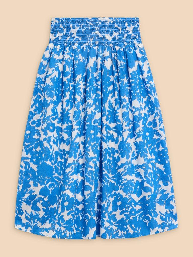 Maeva Printed Skirt in IVORY PR - FLAT BACK