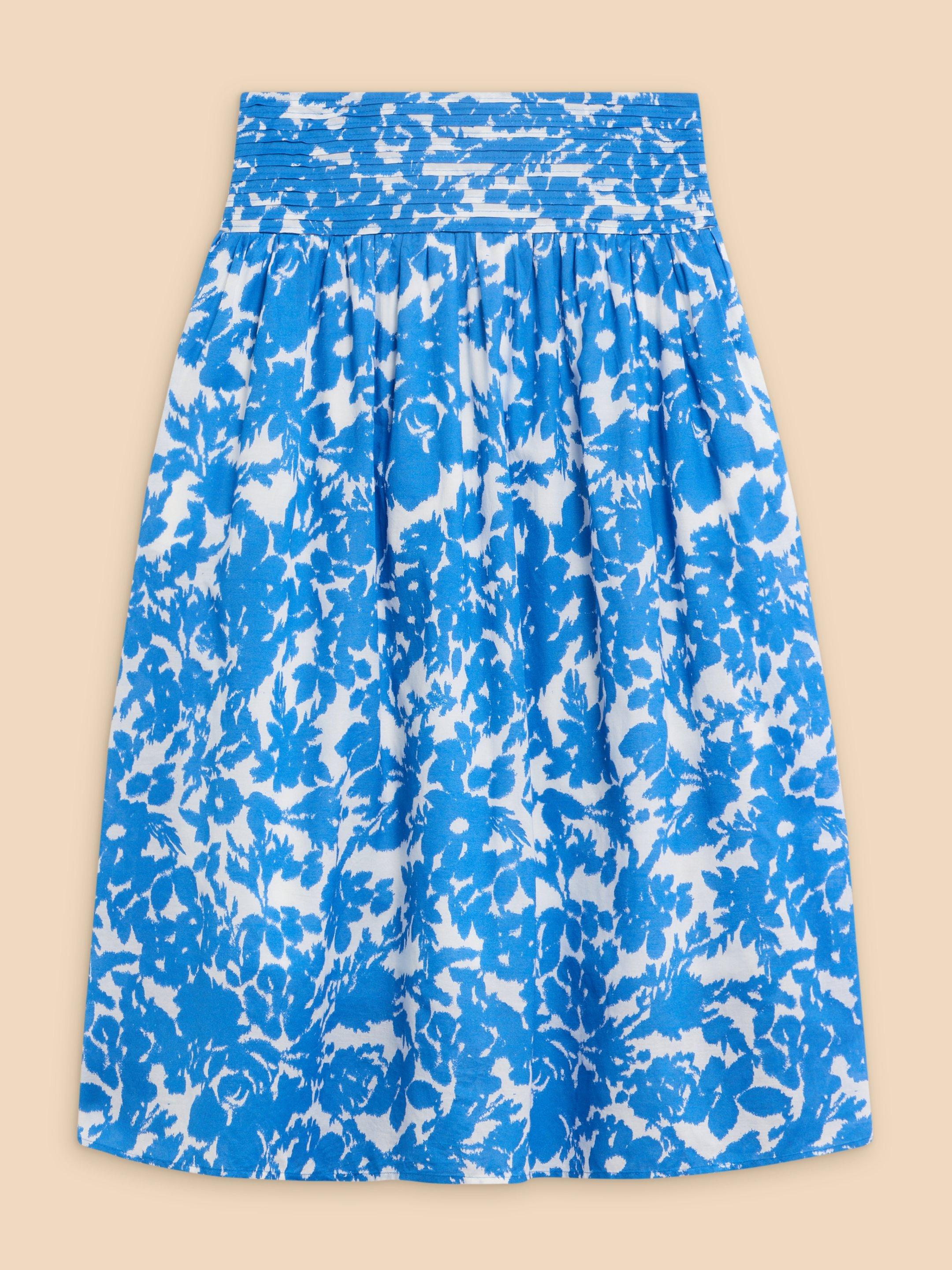 Maeva Printed Skirt in IVORY PR - FLAT FRONT