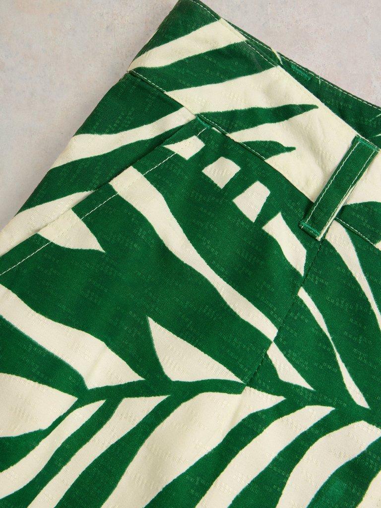 Lucinda Eco Vero Wide Trouser in GREEN PR - FLAT DETAIL