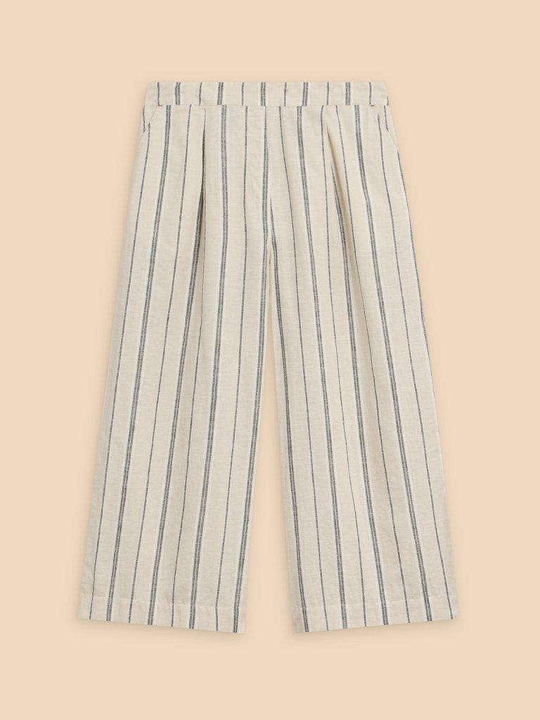 Lisette Stripe Culotte in NAT MLT - FLAT FRONT