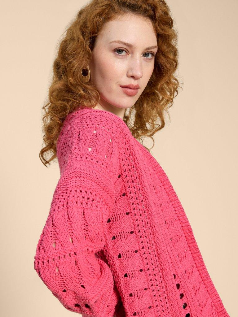 CASEY CARDI in BRIGHT PINK | White Stuff