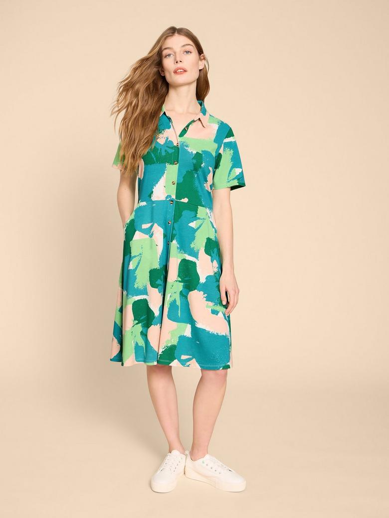 White Stuff Women's Ria Jersey Shirt Dress