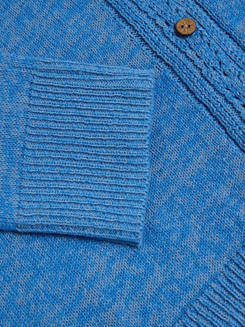 HEATHER JUMPER in MID BLUE - FLAT DETAIL