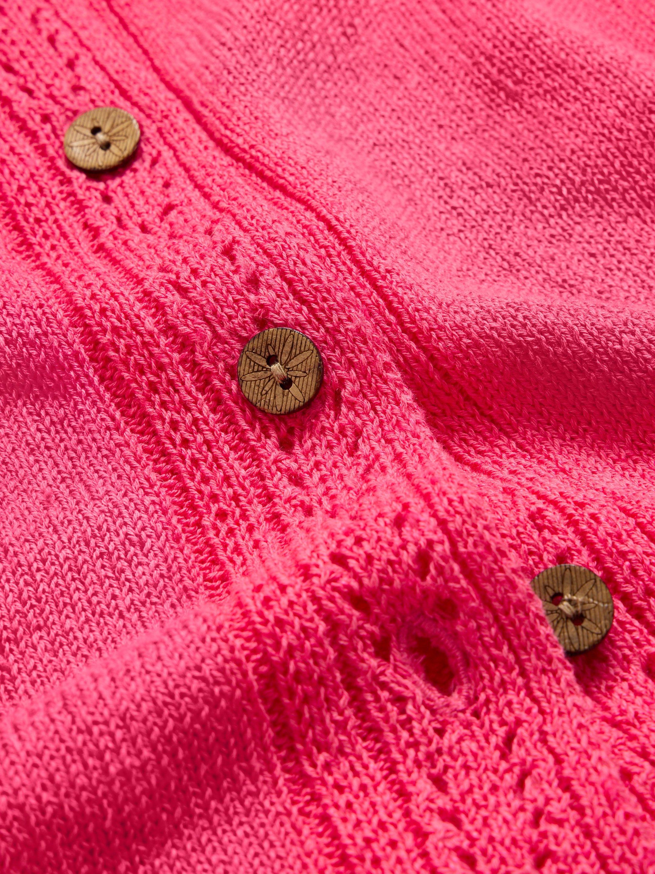 HEATHER JUMPER in MID PINK - FLAT DETAIL