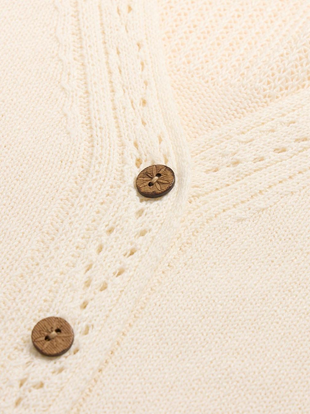 HEATHER JUMPER in NAT WHITE - FLAT DETAIL