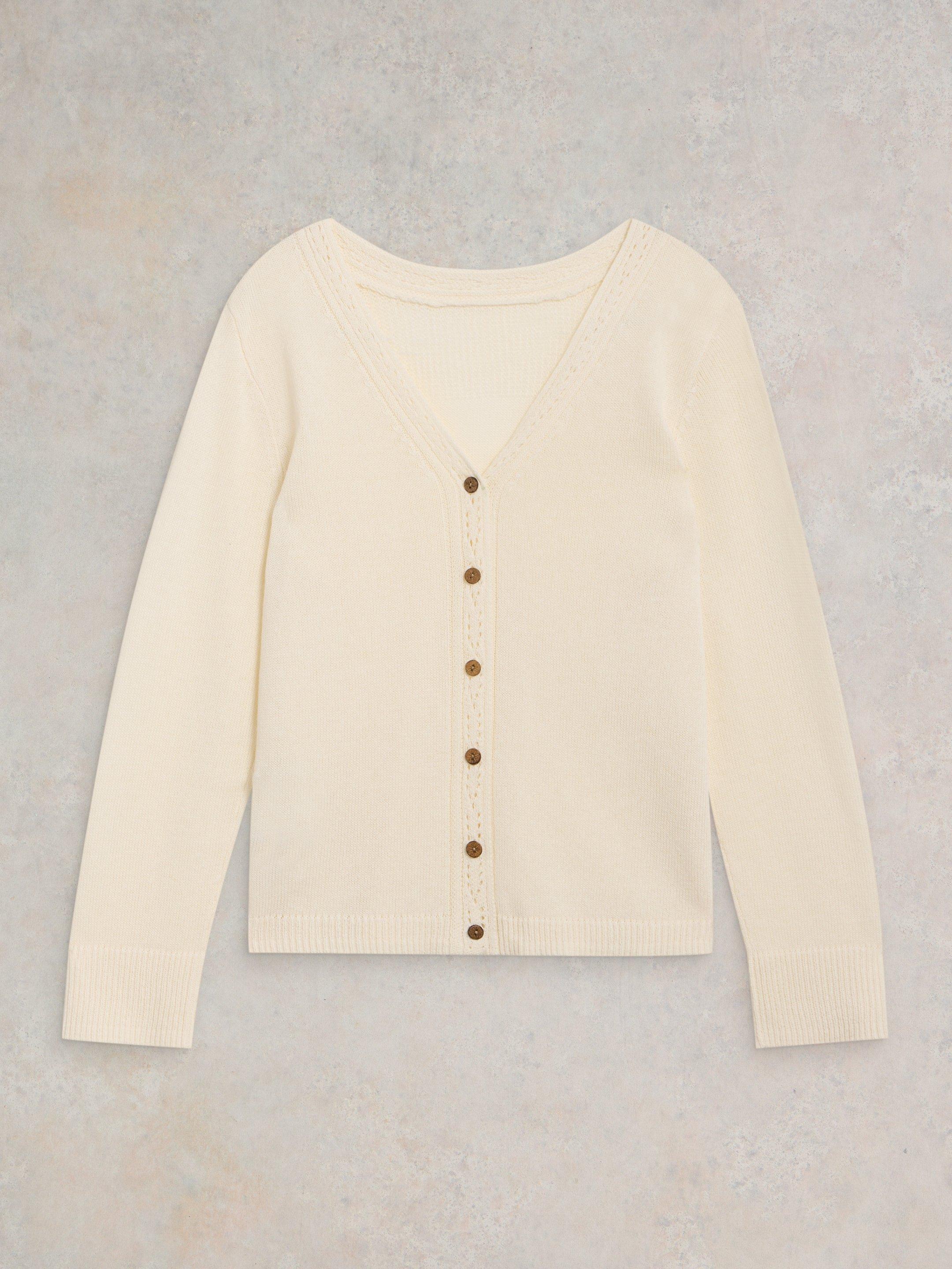 HEATHER JUMPER in NAT WHITE - FLAT FRONT