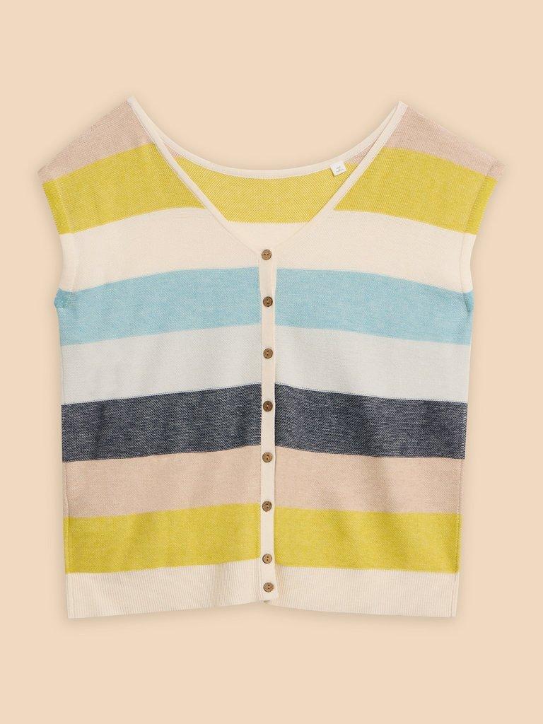 LAYLA REVERSIBLE TANK in TEAL MLT - FLAT FRONT