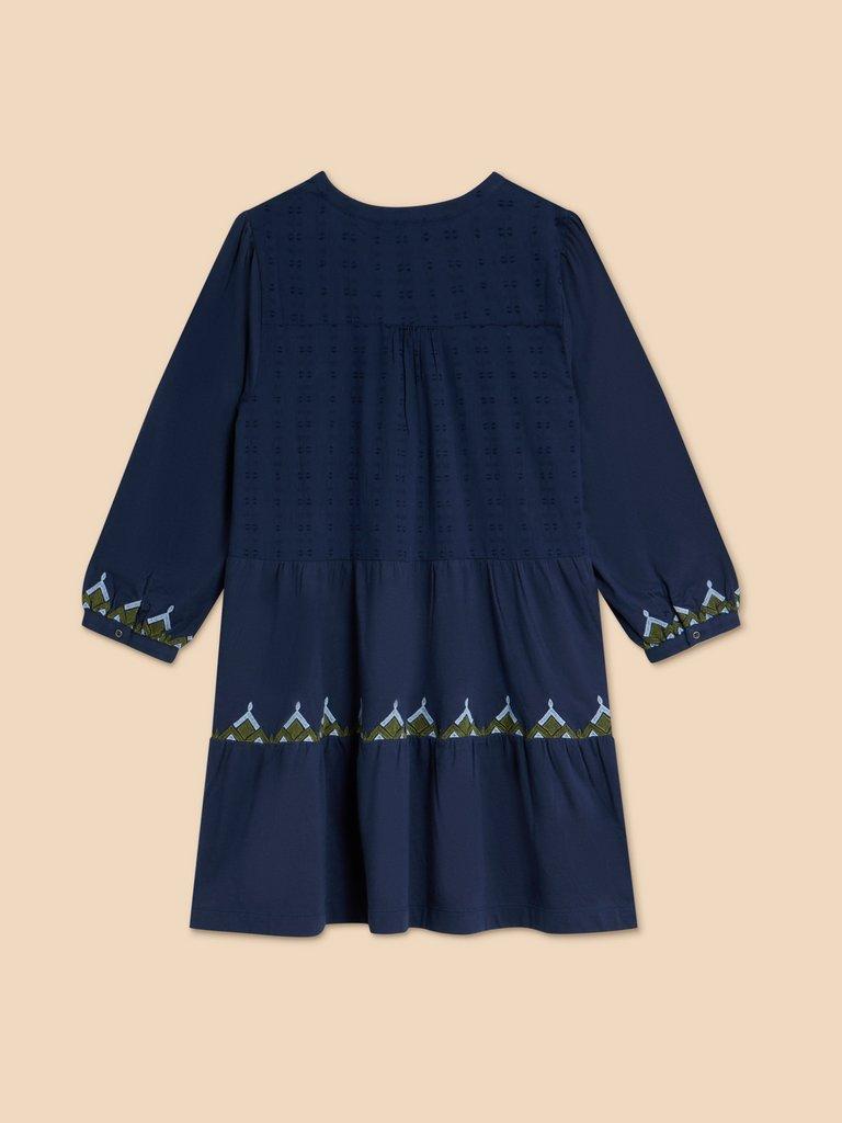 MARTA EMBORIDERED TUNIC in NAVY MULTI - FLAT BACK