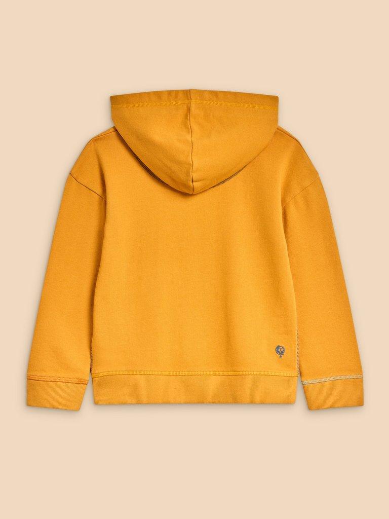 Asher Graphic Hoodie in MID YELLOW - FLAT BACK